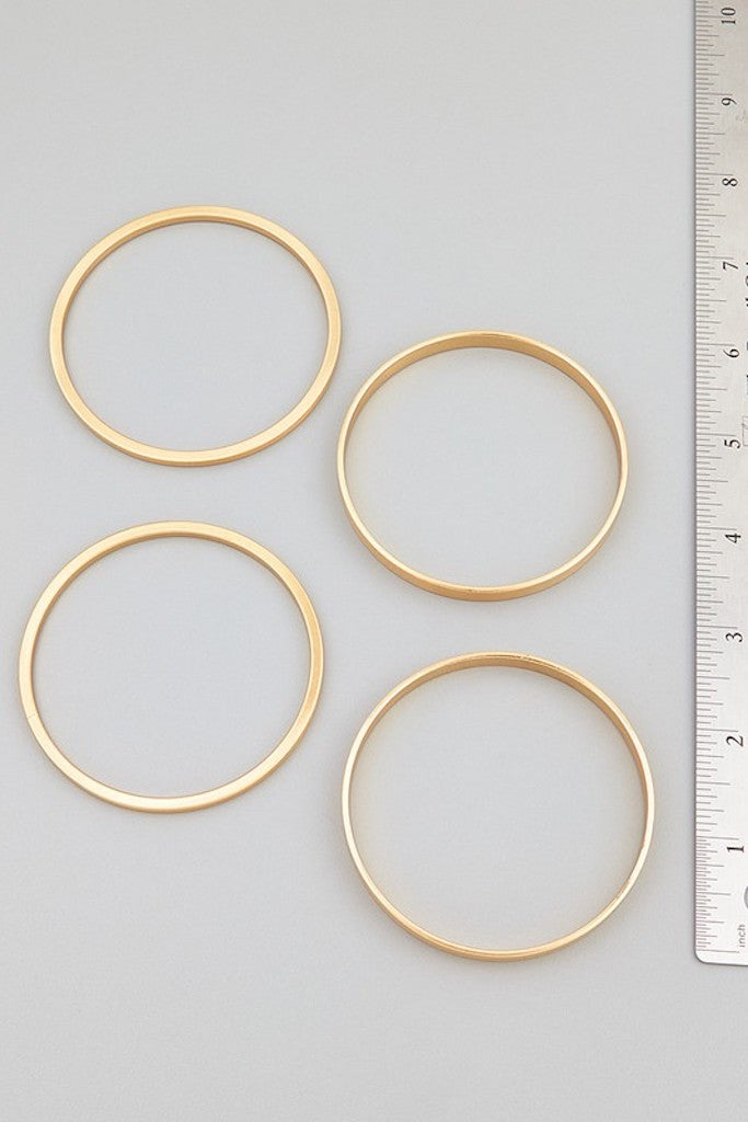 Good To Me Metal Bangles- Gold
