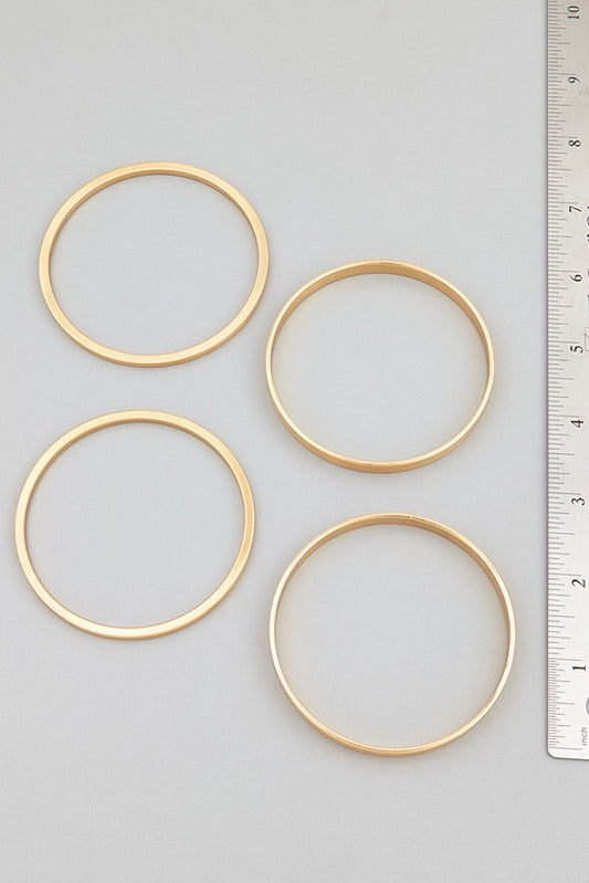 Good To Me Metal Bangles- Gold