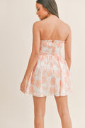 Get It Together Floral Mini Dress- Peach
