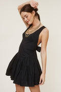 Open Arms Dress- Black