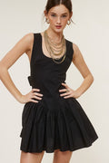 Open Arms Dress- Black