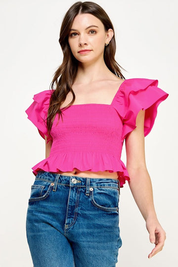 Just Feels Rights Top- Pink