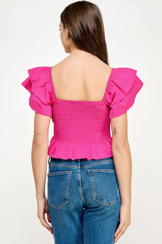Just Feels Rights Top- Pink