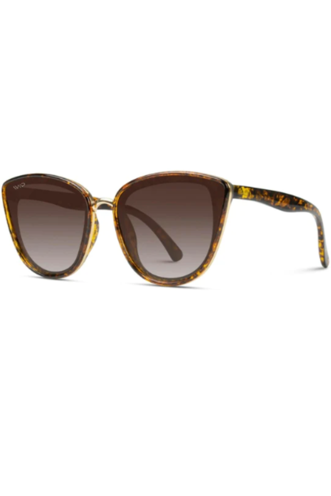 WMP Eyewear Aria Sunglasses- Tortoise Frame/ Brown Lens