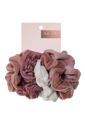 Velvet Scrunchies - Blush and Mauve