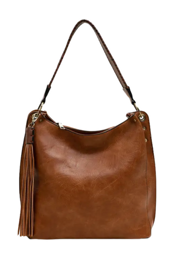 Amber Three Compartment Bag- Brown