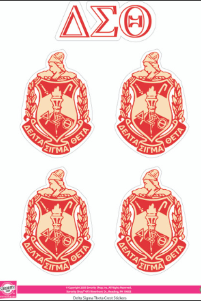 Sorority Crest Theme Sticker Sheet-