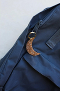 Gold Glitter Keychain - Moon