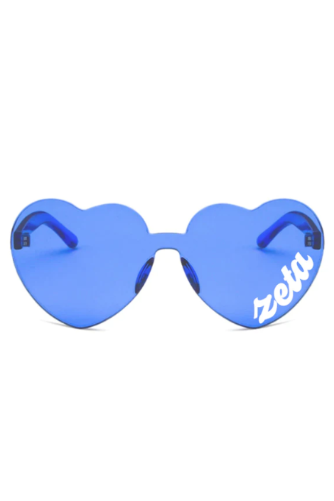 Zeta Tau Alpha- Heart Shaped Sunglasses