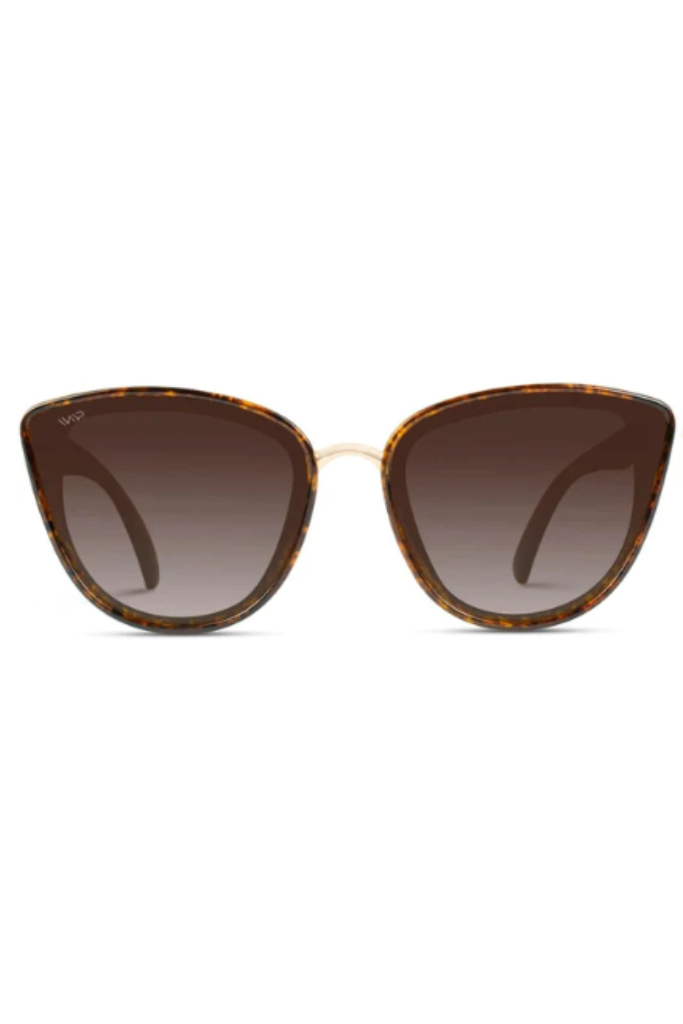 WMP Eyewear Aria Sunglasses- Tortoise Frame/ Brown Lens