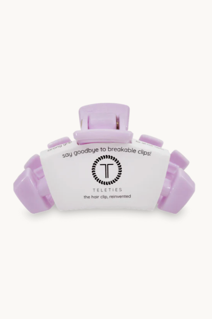 TELETIES Tiny Hair Clip- Lilac