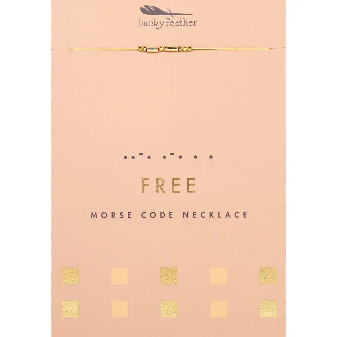Morse Code Necklace -