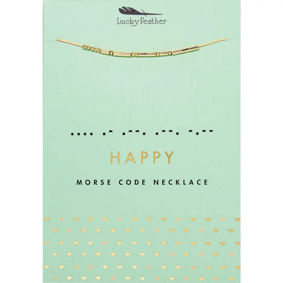 Morse Code Necklace -