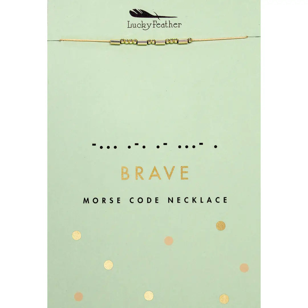 Morse Code Necklace -