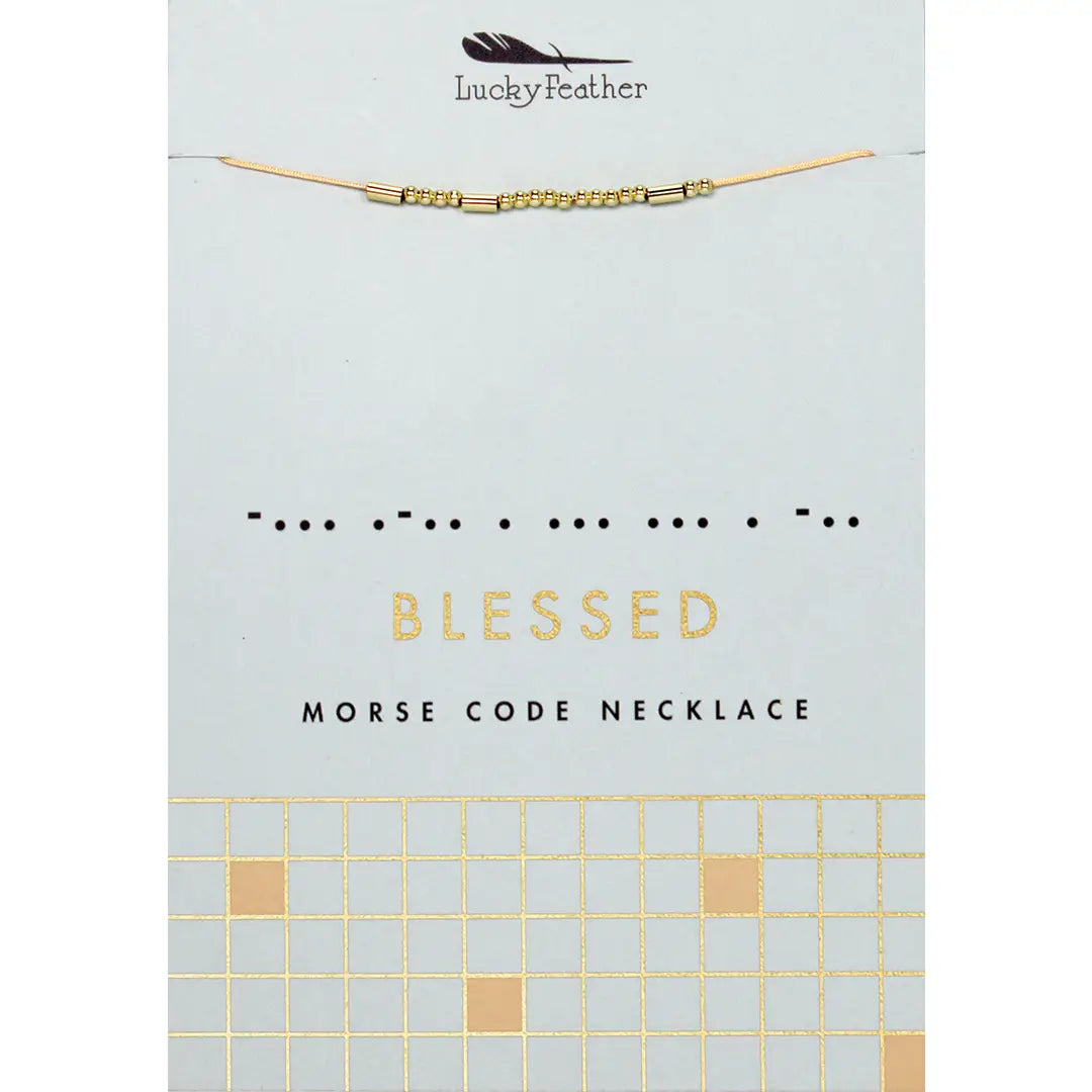 Morse Code Necklace -