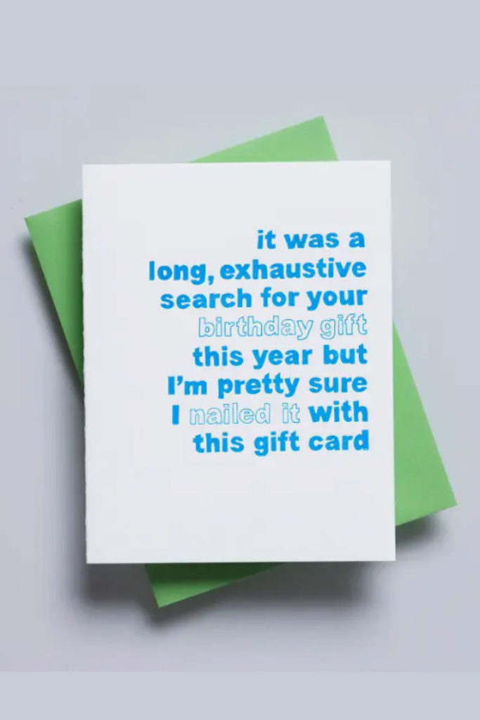 I Nailed It With This Gift Card- Greeting Card