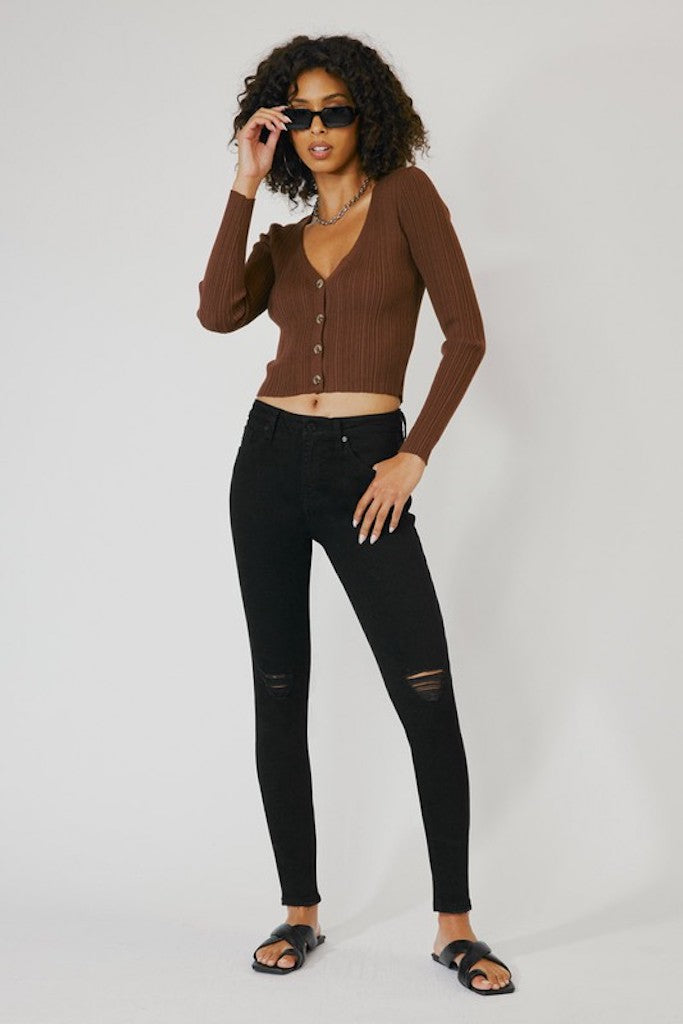 Rely On Me Skinny Jeans- Black