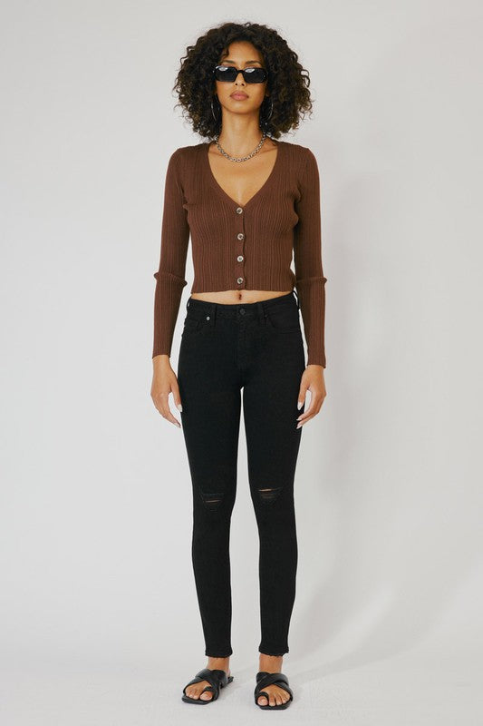 Rely On Me Skinny Jeans- Black