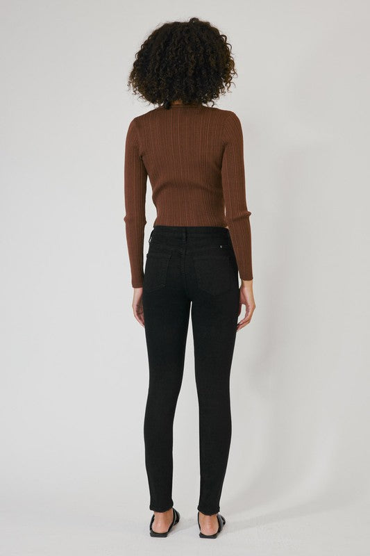 Rely On Me Skinny Jeans- Black