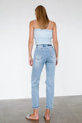 Glorious High Waist Mom Jeans- Light Wash