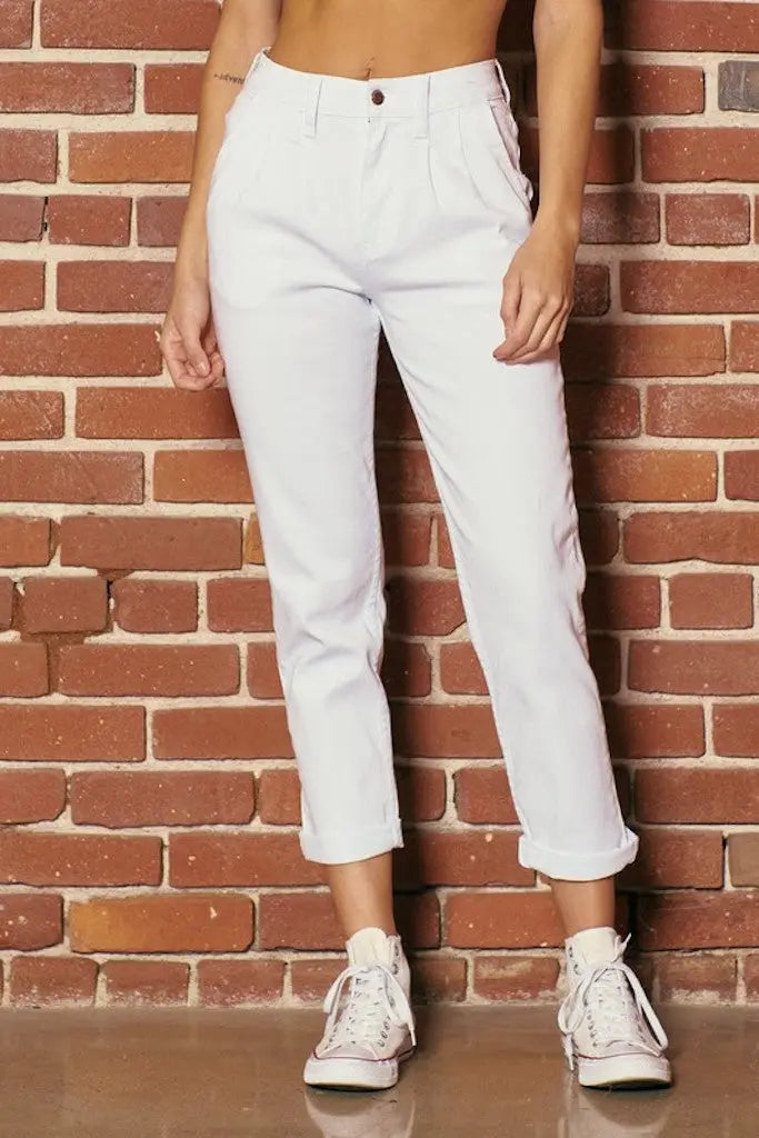 Ahead Of My Time Mom Jeans - White
