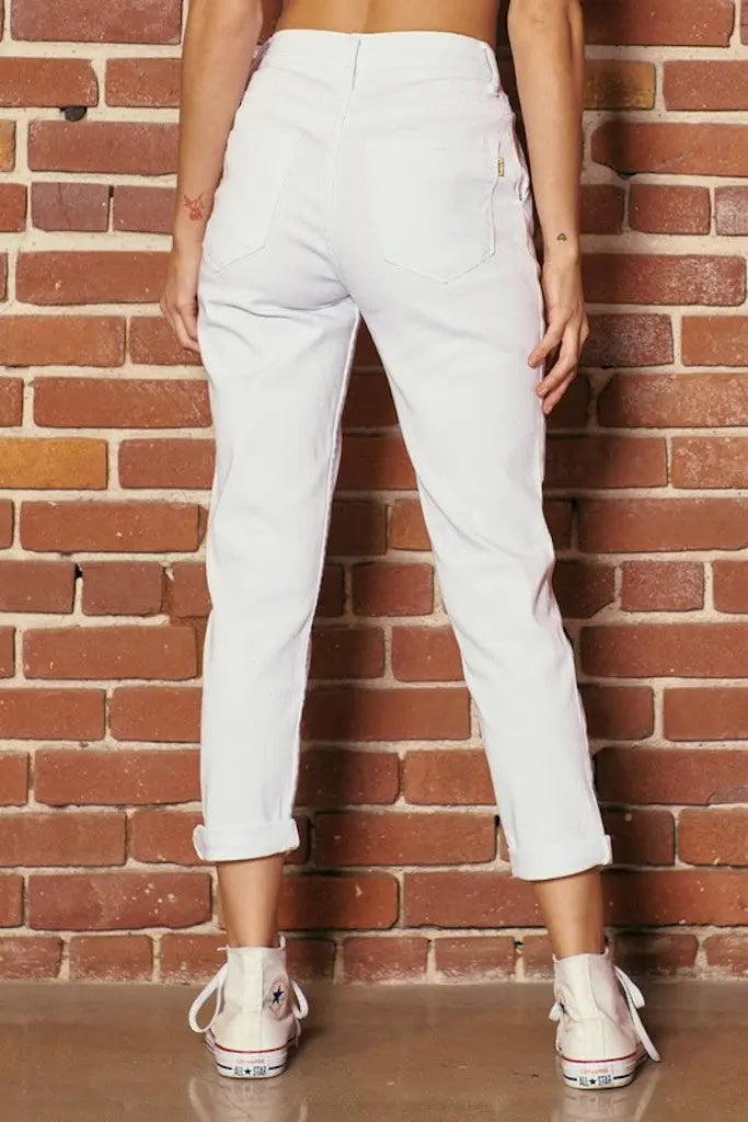 Ahead Of My Time Mom Jeans - White