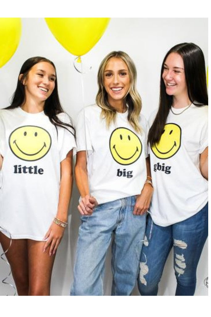 All Smiles Fam Big Graphic Tee - White