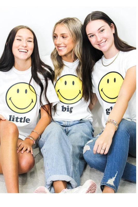 All Smiles Fam Big Graphic Tee - White