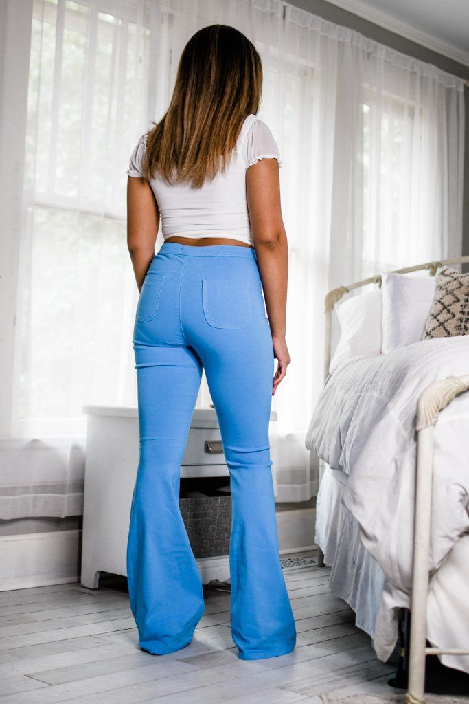 All The Views Pants - Baby Blue