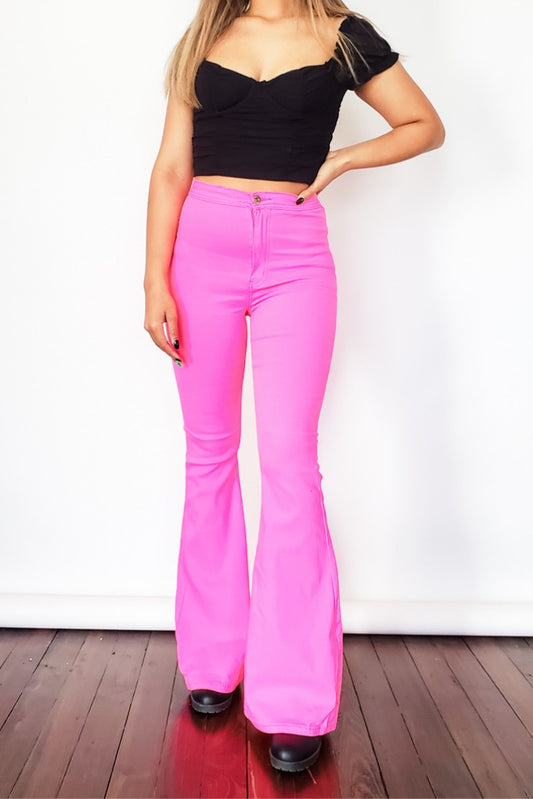 All The Views Pants - Neon Pink