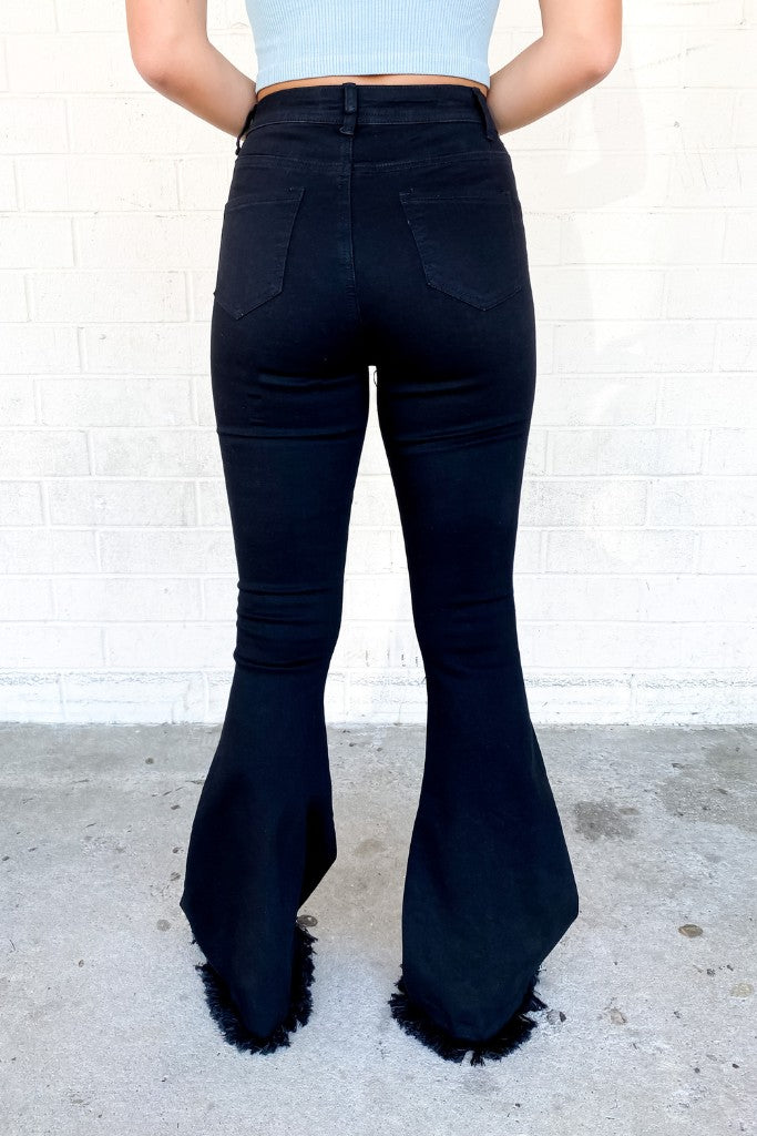 As Cool As You Flare Jeans - Black