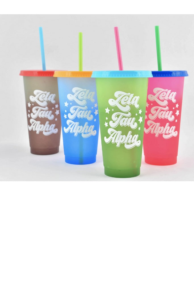 Color Changing Sorority Cup - Zeta Tau Alpha