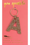 Glitter Letter Keychain