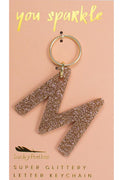 Glitter Letter Keychain