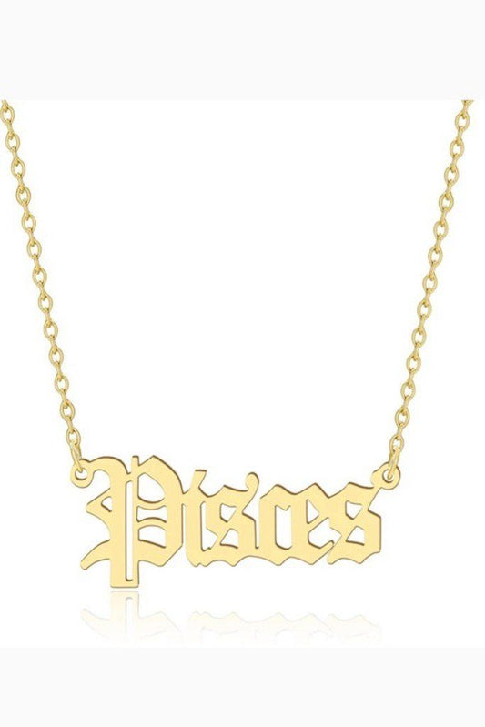 Gold Zodiac Necklace