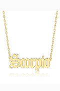 Gold Zodiac Necklace