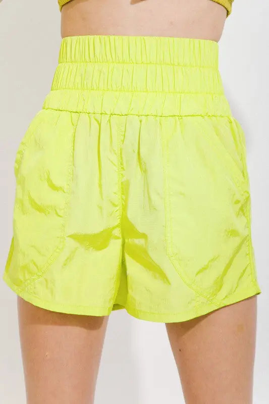 Loose Change Active Shorts - Lime