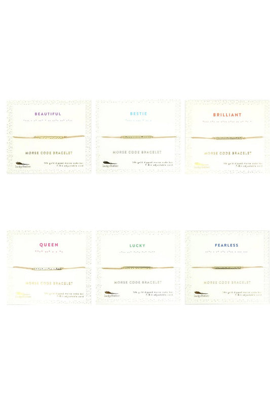 Morse Code Bracelet -