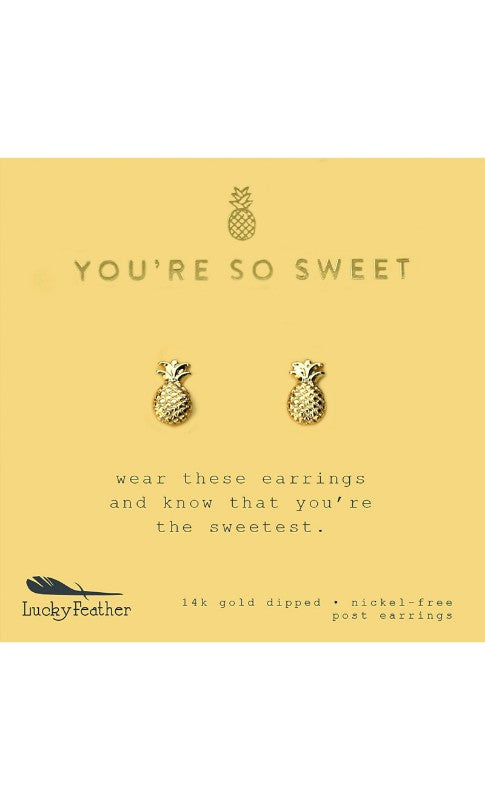 New Moon Gold Earrings