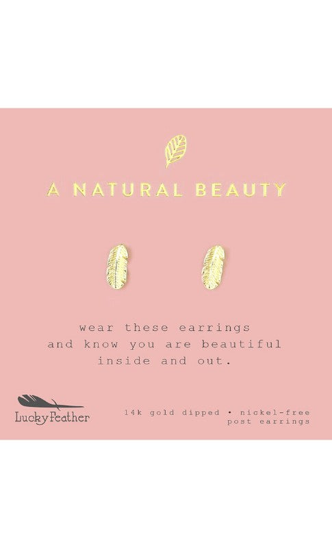 New Moon Gold Earrings