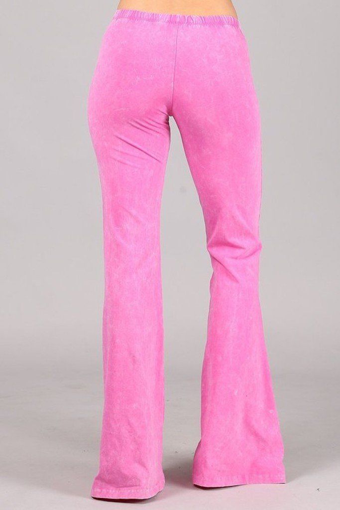 Nine To Five Bell Bottom Pants - Pink