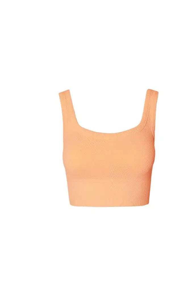 No Take Backs Ribbed Cropped Tank
