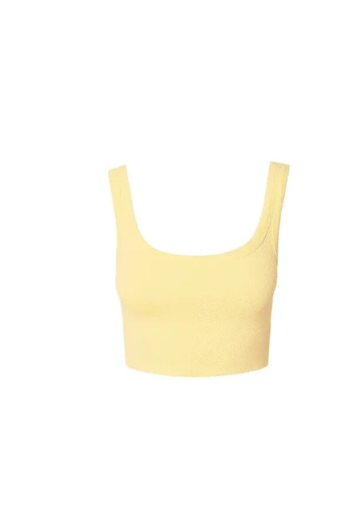 No Take Backs Ribbed Cropped Tank