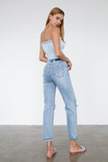 Glorious High Waist Mom Jeans- Light Wash