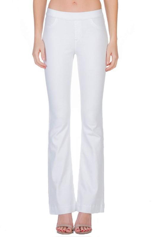 Reason To Relax Flared Jeans - White