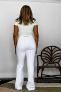 Reason To Relax Flared Jeans - White