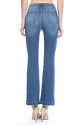 Reason To Relax Petite Flare Jeans - Medium Wash