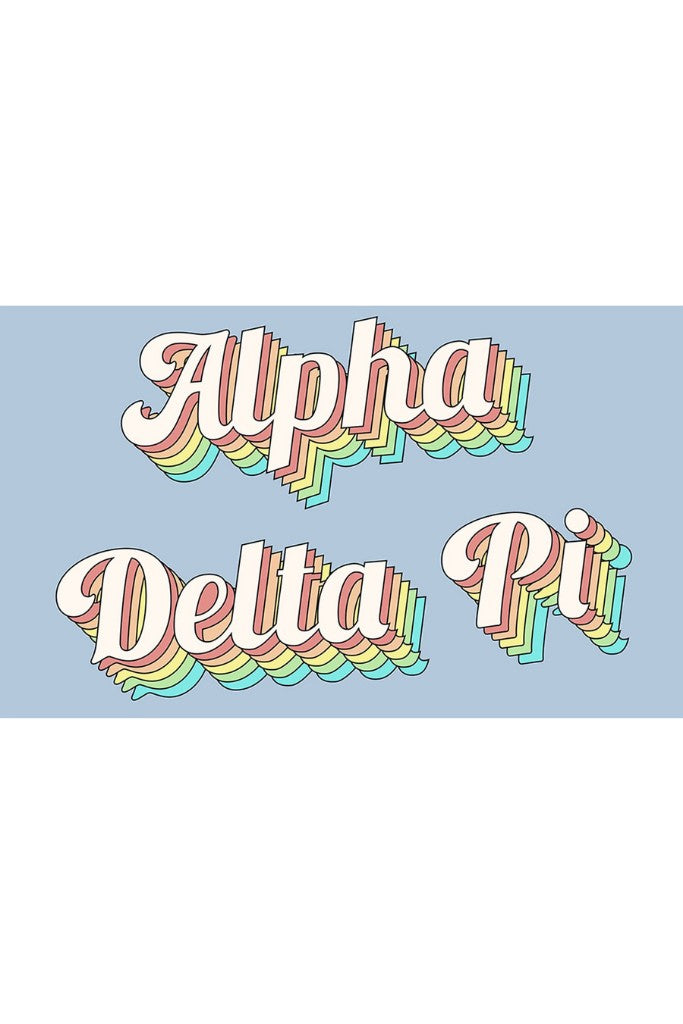Retro Sorority Flag - Alpha Delta Pi