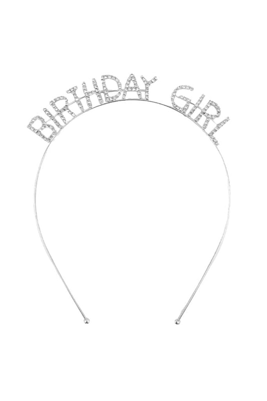 Rhinestone Birthday Girl Headband