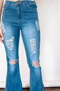 See You Anywhere Bell Bottom Jeans - Medium Wash